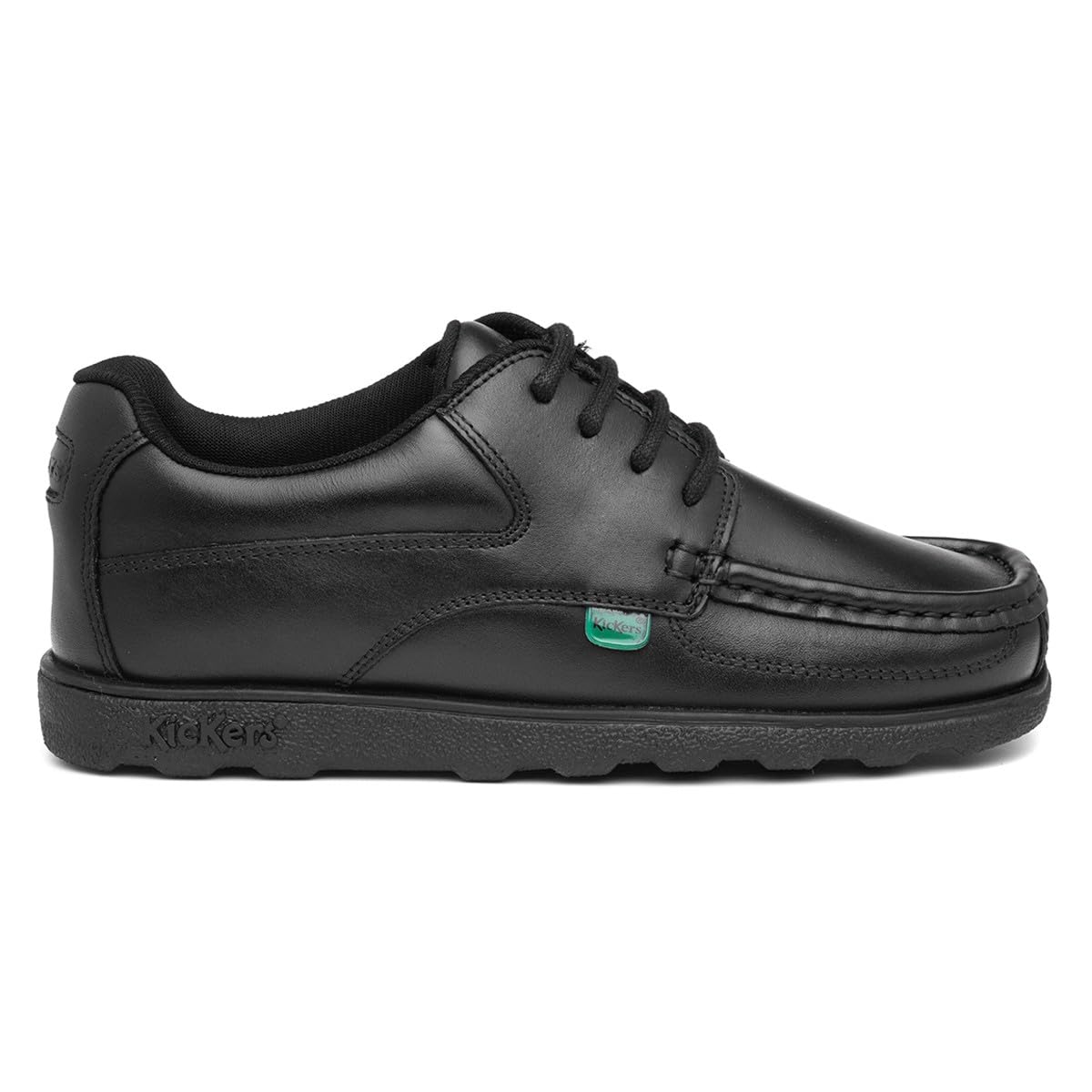 Kickers Fragma L4 E Kids Moc Toe Shoes Black 5 UK Child
