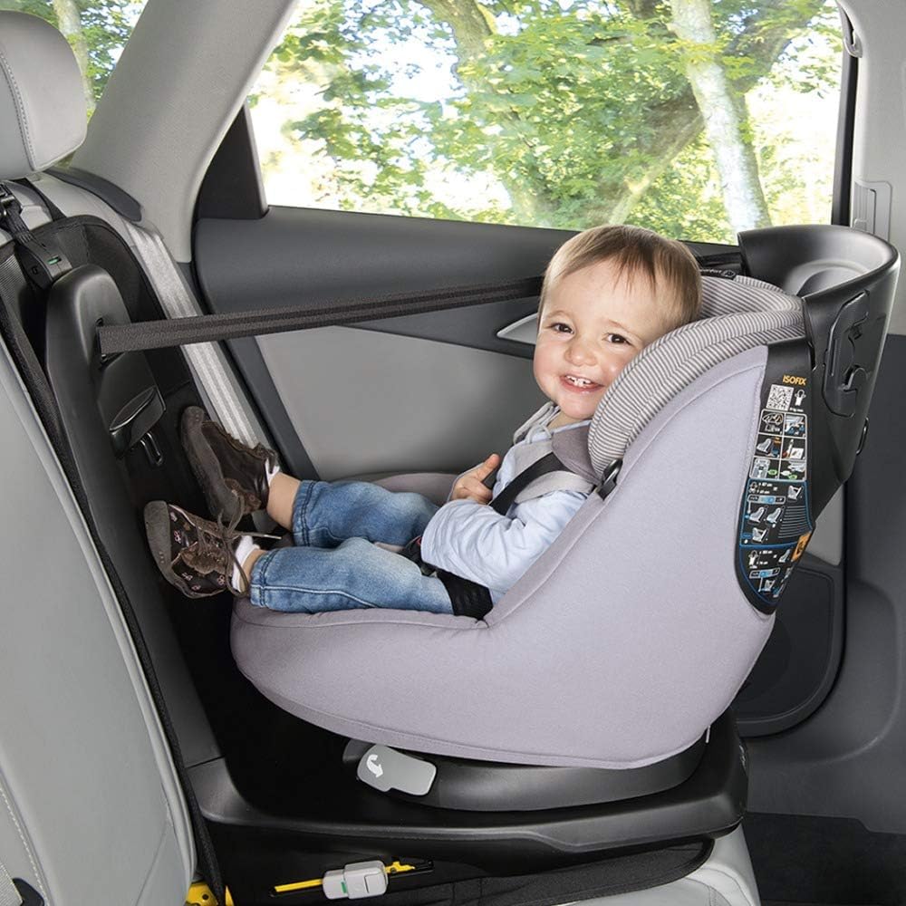 Maxi-Cosi Car Seat Protector, Waterproof Car Seat Cover, Non-Slip Baby Forward Rearward Car Seat Mat ISOFIX Compatible, Non-slip Bottom, Leather and Fabric Car Seat Protector, Black