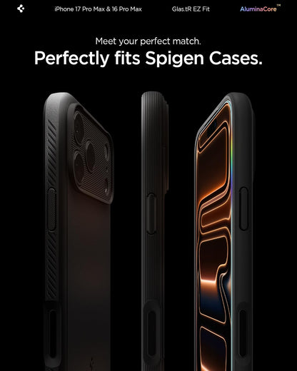 Spigen Tempered Glass Screen Protector [GlasTR EZ FIT] designed for iPhone 14 Pro Max [Case Friendly] - Sensor Protection / 2 Pack