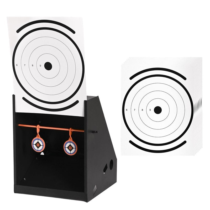 Nova Shock BB Trap Target for Airgun, BB Trap Target with 10pcs Paper Targets and 2 Spinner Targets
