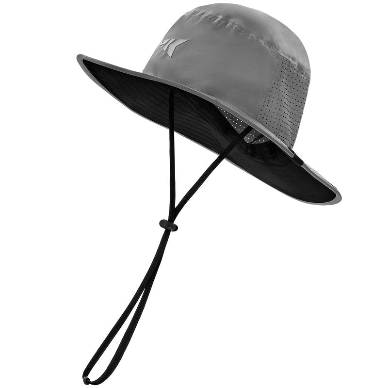 KastKing Sol Armis UPF 50 Boonie Hat - Sun Protection Hat, Fishing Hat, Beach & Hiking Hat, Paddling,Formal Gray