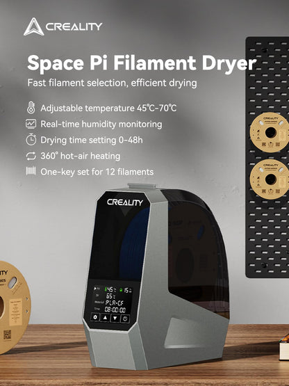 Creality Space PI Filament Dryer, 3D Printer Dryer Box with 360° Heating, Upgraded Filament Dehydrator for PLA ABS PETG TPU 1.75/2.85 mm