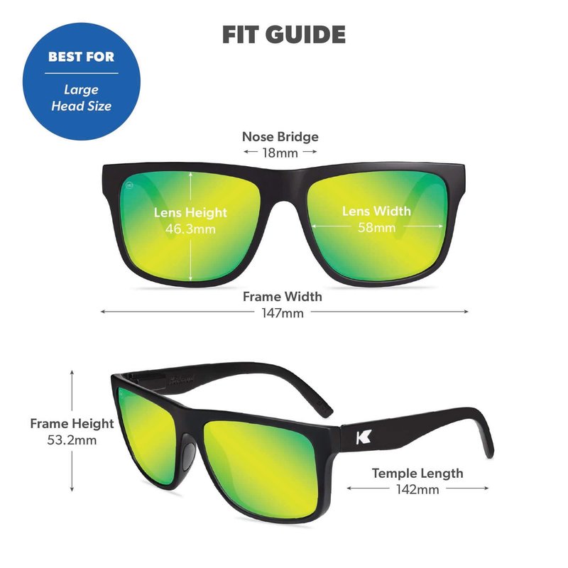 Knockaround Torrey Pines Sport Polarized Sunglasses for Men & Women - UV400 Protection - Running
