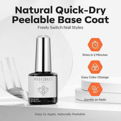 modelones 15 ml Nail Dehydrator and Primer, Acid Free Base Coat Natural Prep Dehydrate & Bond Primer Kit, Hema-Free Acrylic Nail Supplies
