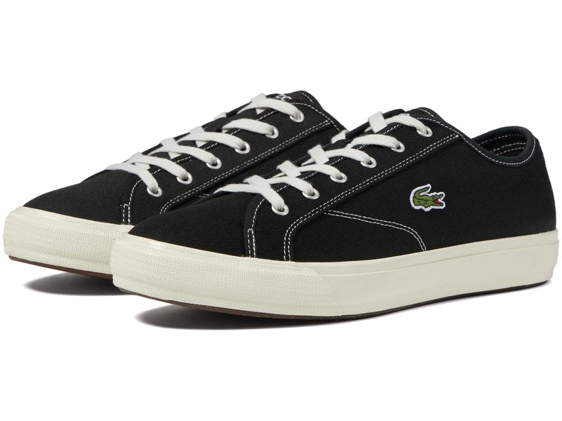 Lacoste Men's BACKCOURT Sneaker, BLK/Off WHT, 10.5