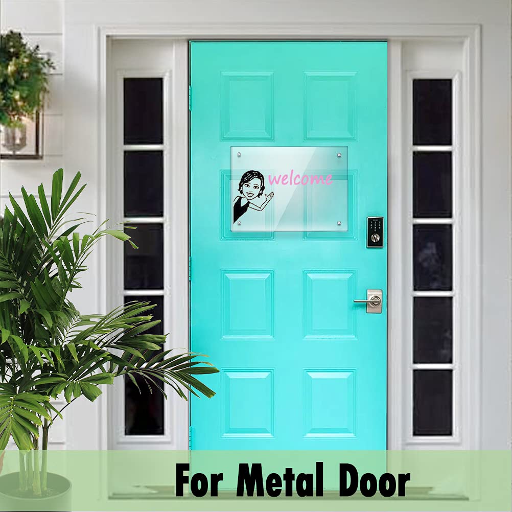 Acrylic Note Board Refrigerator Dry Erase Board Magnetic Clear 15”x11 Includes 4 Dry Erase Markers