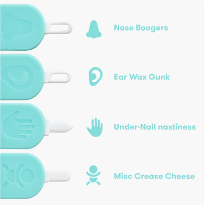 Frida Baby 3-in-1 Nose, Nail + Ear Picker by Frida Baby the Makers of NoseFrida the SnotSucker, Safely Clean Baby's Boogers, Ear Wax & More