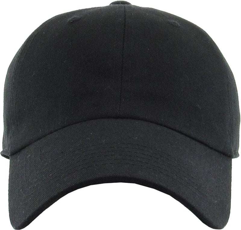 KBETHOS Classic Unisex Cotton Adjustable Low Crown Baseball Cap – Plain Dad Hat