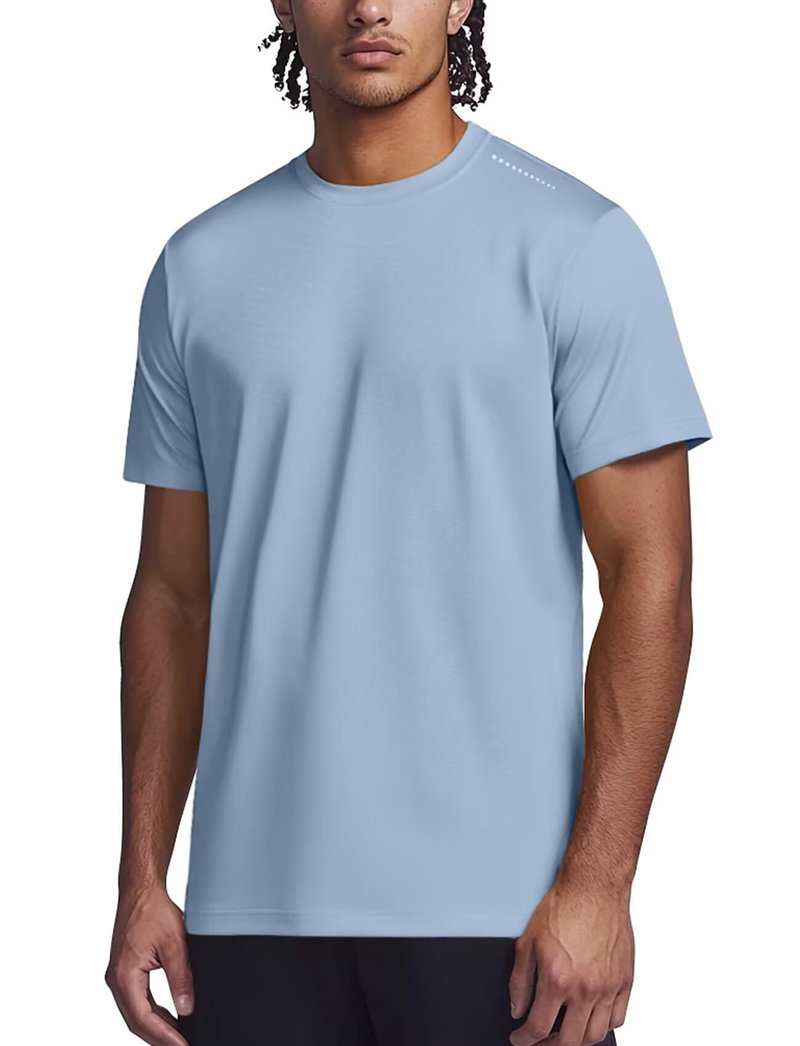 Zengjo Mens Athletic Shirts Moisture Wicking Short Sleeve Quick Dry Workout T-Shirt for Gym Running Exercise(Slate Blue,X-Large)