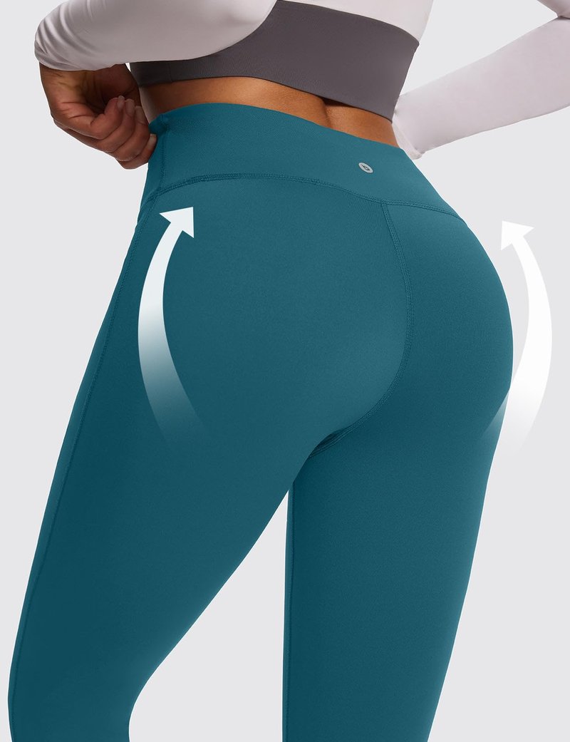 baleaf Winter Clothing for Women Leggings Fleece Lined Tights Thermal Warm Thick Yoga Pants Cold Weather Gear Blue M
