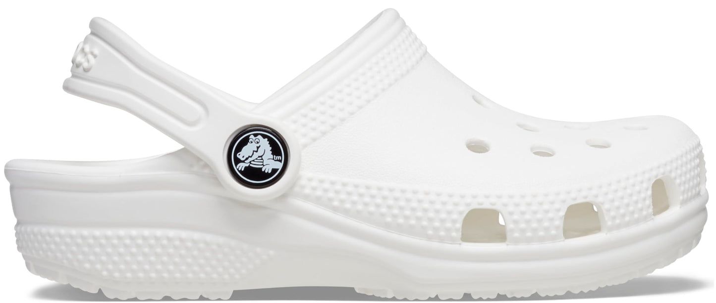Crocs Unisex Kids Classic Clog T Clog, White, 8 UK Child