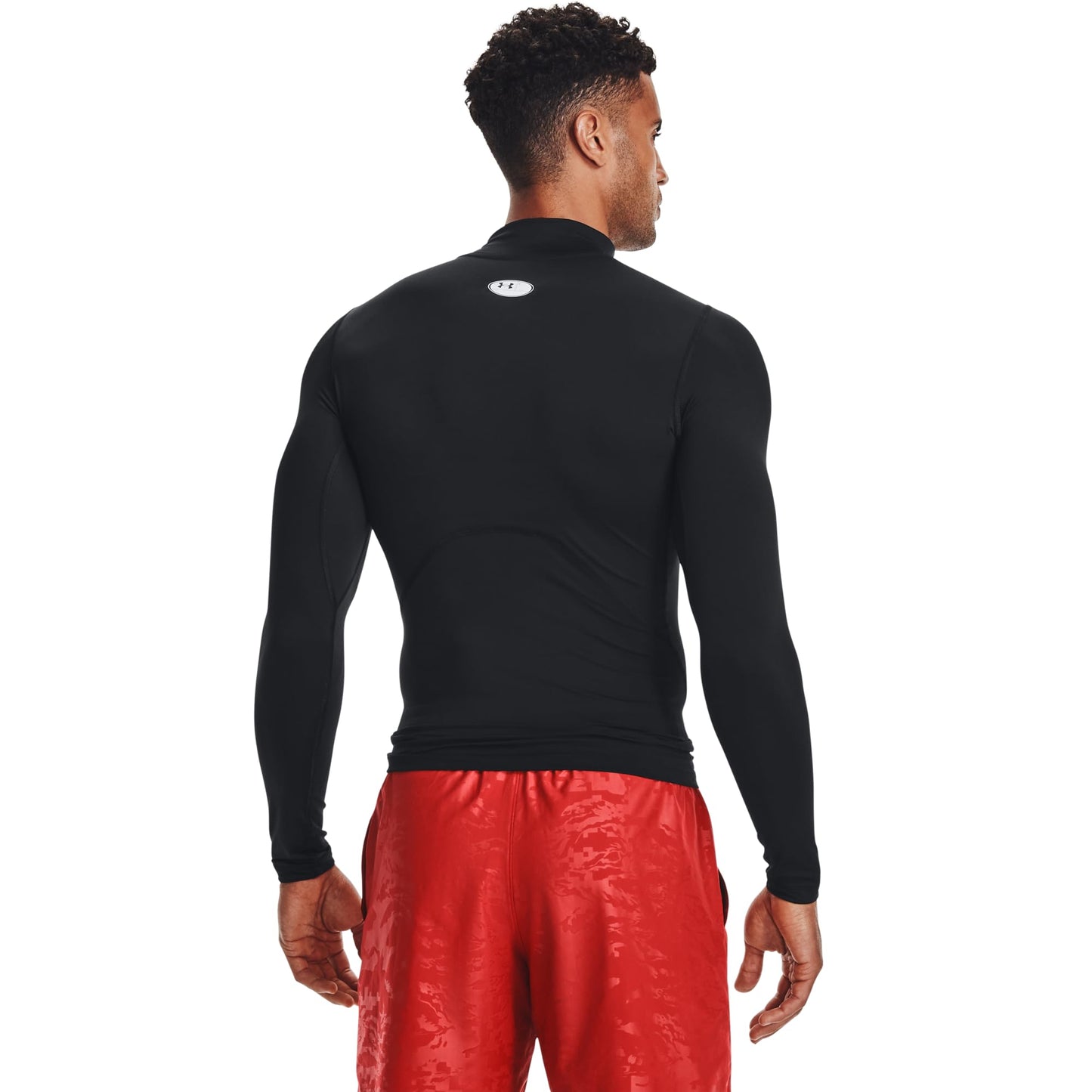 Under Armour Men's UA HG Armour Comp Mock LS Shirt Black