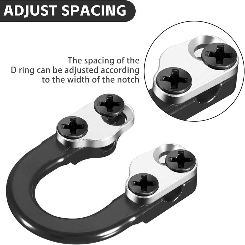 Archery Compound Bow D Loop - Metal U Nock D Ring Accessories for Shooting & Hunting Installation