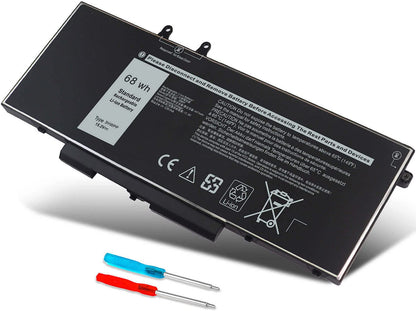 68Wh 3HWPP Replacement Battery for Dell Latitude 5410 5510 5501 5401 5411 5511 Precision 3541 3551,Inspiron 7706 2-in-1, Inspiron 17 7500 7506 2-in-1 Black 03HWPP 10X1J N2NLL 1VY7F 451-BCMN 15.2V