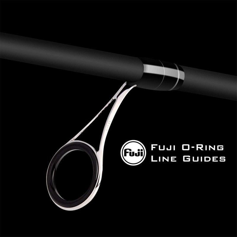 KastKing Perigee II Spinning & Casting Fishing Rods, Fuji O-Ring Line Guides, 24 Ton Carbon Fiber Casting and Spinning Rods - Two Pieces,Twin-Tip Rods
