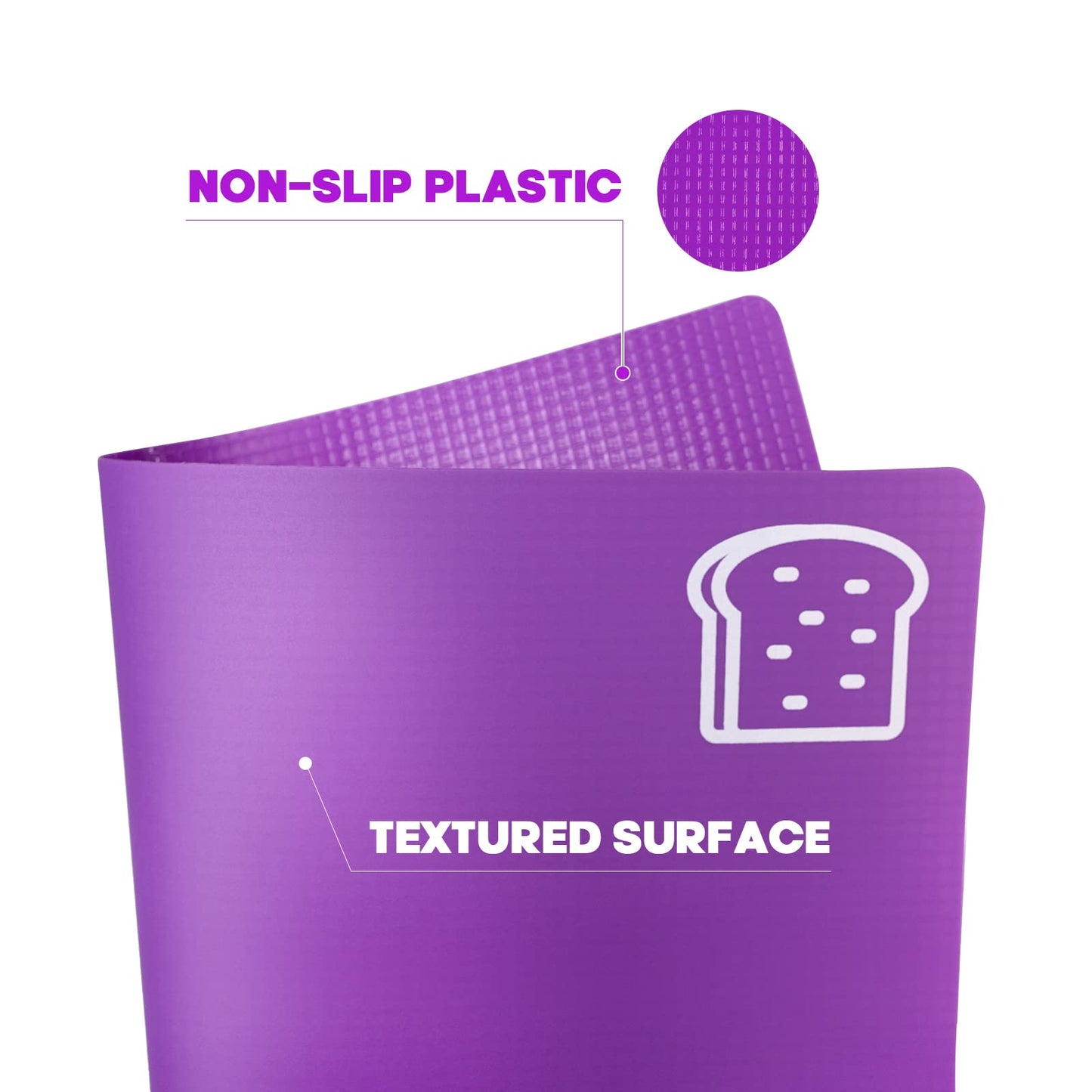 5 Pieces Flexible Cutting Boards, BPA Free Plastic Cutting Boards for Kitchen, Non Slip Cutting Mat for Meat and Vegetables, Thanksgiving