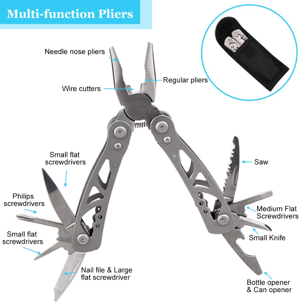 EMDMAK Survival Kit Outdoor Emergency Gear Kit for Camping Hiking Travelling or Adventures