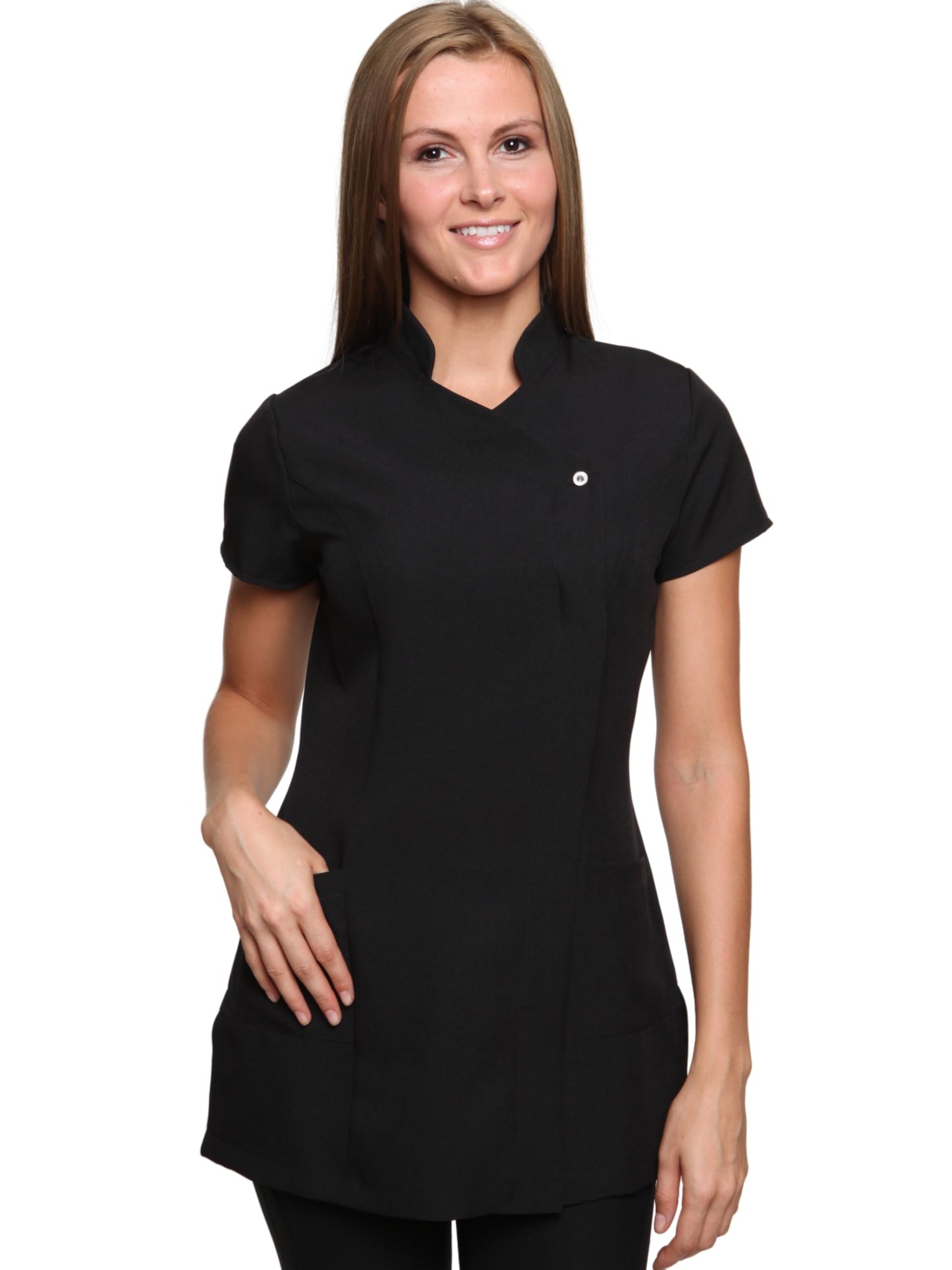 Mirabella Health & Beauty Women's Freya Beauty Tunic Uniform Black 10 UK