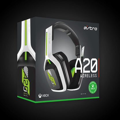 ASTRO Gaming A20 Wireless Headset Gen 2 for Xbox Series X | S, Xbox One, PC & Mac - White /Green
