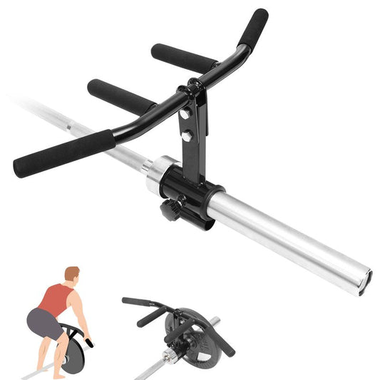 powerfeng T Bar Row Attachment Multi-Grip: T Bar Row Multi-Grip Handle Bar Attachment for 2Inch Olympic Barbell Bar & 1Inch Standard Bar Strength Workout Training