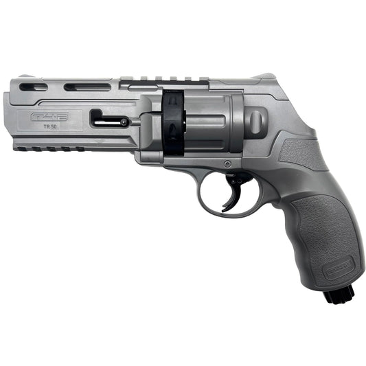 Umarex T4E TR50 Revolver .50 Caliber Training Pistol TR 50 Paintball Gun Marker, Combat Gray
