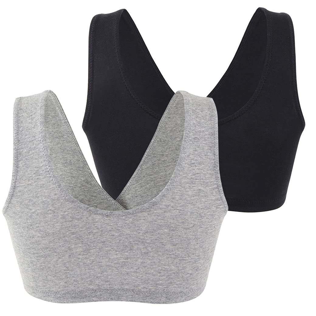 COLOMI Maternity Nursing Bra Wireless Cotton Breastfeeding Bra for Sleep (Black+Grey+White/3Pack, L, l)