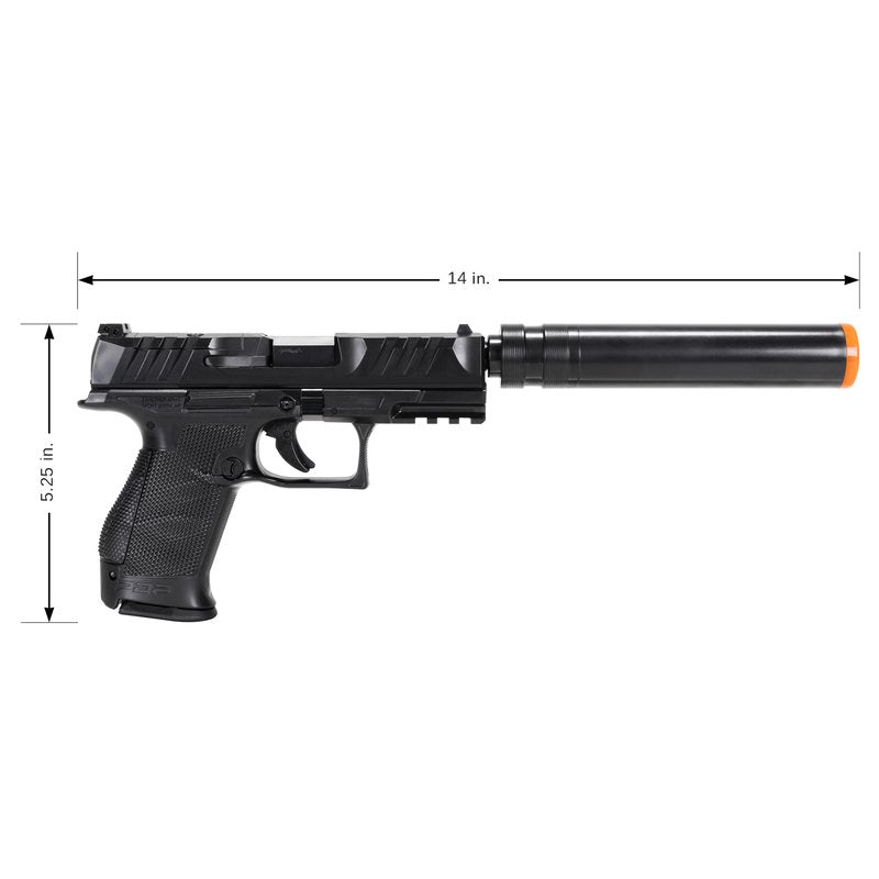 Elite Force Walther PDP Compact 6mm BB Pistol Airsoft Gun Kit - Includes 800 BBS and Extra Mag