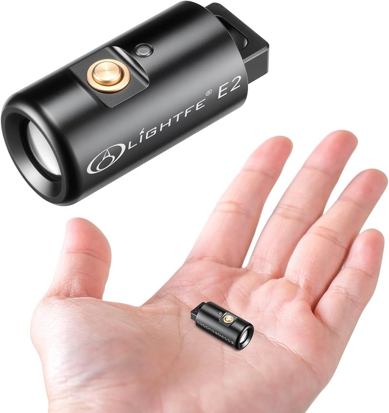 Mini Keychain Flashlight - Rechargeable USB Magnetic LED Light for Camping, EDC & Emergencies | Compact & Bright