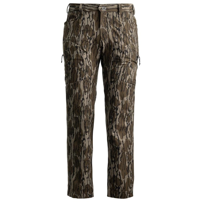 BLOCKER OUTDOORS Finisher Lightweight Turkey Hunting Pants – Silent, Scent-Control, Stretch-Fit Camo Pants for Mobility & All-Season Comfort (MO Bottomland Original, 36 REG)