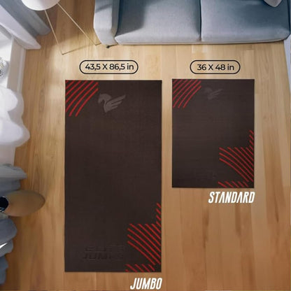 Elite Jumps Premium Jump Rope Mat- Large Format Indoor/Outdoor Non Slip Mat - Home Workout Exercise Mat -Suitable for All Surfaces - Standard