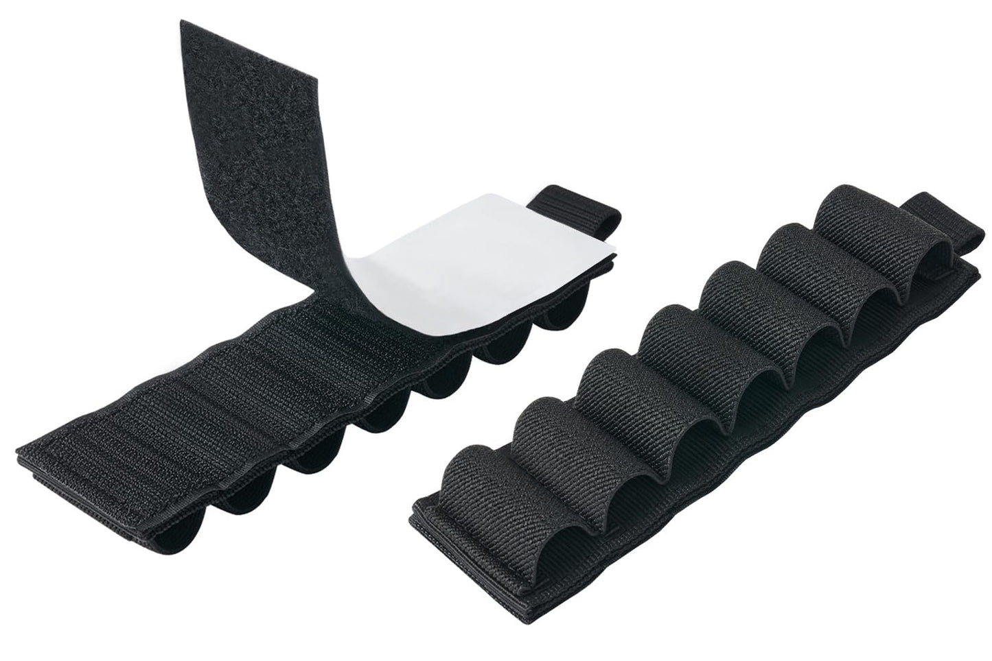 Dragonjie 6 Packs 7 Rounds Shell Card Holder Cartridge Pouches | 12/20 Ga Side Saddle Shell Carrier for Rifle Shotgun Cartridge | with Molle Utility Pouch Hook and Loop