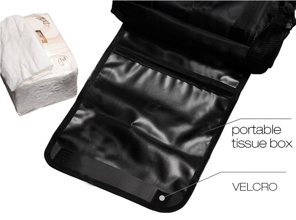 KAFEEK Car Seat Organizer/Auto Seat Back Organizer/Multi-Pocket Travel Insulated Drinks Holder Cooler/Storage Bag Cool Wrap Bottle Bag with Mesh Pockets(Heat-Preservation)