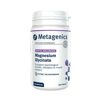Metagenics Magnesium Glycinate 100mg - High Strength Supplement - Sleep Support - Easily Absorbable, Gentle on Digestion - 220 Tablets