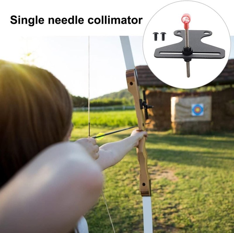 Adjustable Archery Bow Sight - Single Pin Hunting Accessory for Recurve & Compound Bows