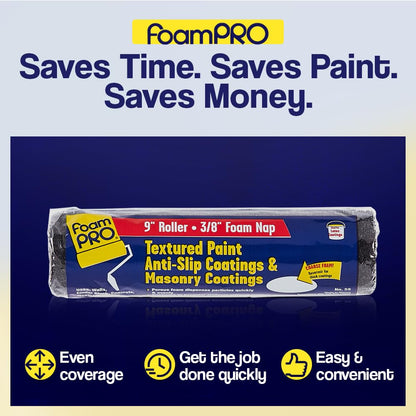 FoamPRO 59 Foam Paint Roller, 9" x 3/8"