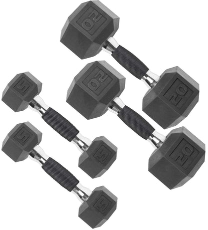 CAP Barbell Coated Dumbbell Weight | Multiple Options Pairs & Sets
