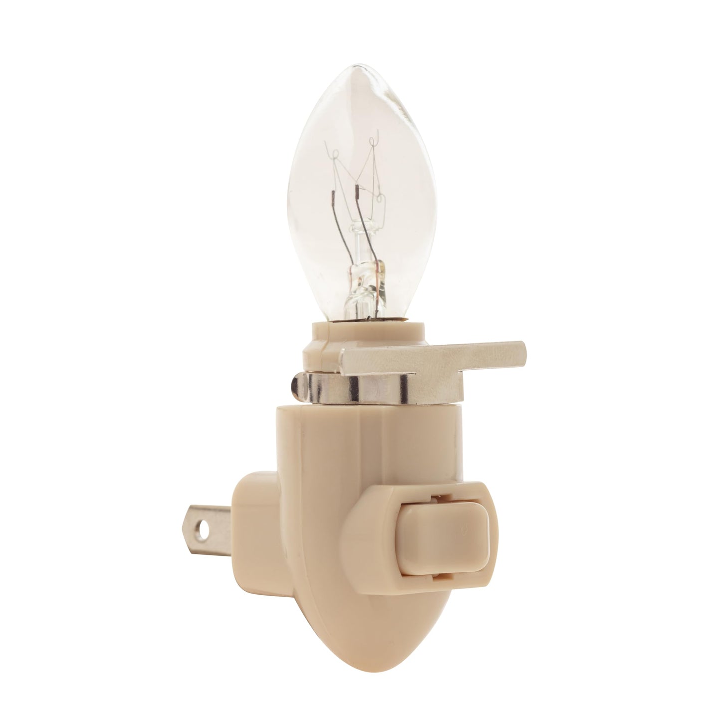 Creative Hobbies Plug in Night Light Module Includes 4 Bulbs and 4 Metal Clips, Great for Making Your Own Decorative Night Lights, Pack of 4 (White)