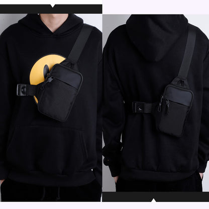 Casecret Shoulder Bag Men's Women's Shoulder Bag Crossbody Bag Sling Chest Small Mobile Phone Case for Hanging with Purse Bag Waterproof Chest Bag Outdoor for iPhone Samsung up to 7.5 Inches