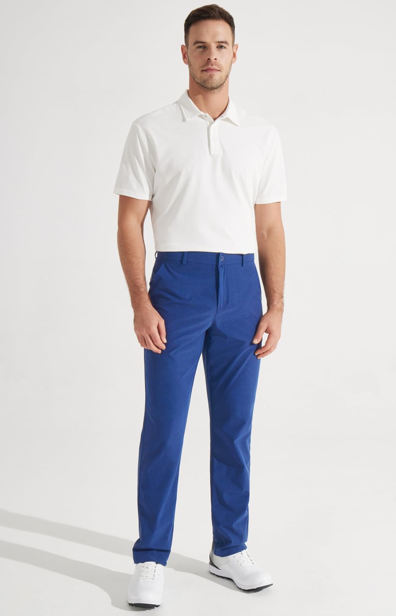 Libin Men's Dress Pants 32" Comfy Business Casual Golf Pants Quick Dry Lightweight Clothing for Men Travel Vocation Work Trousers Water Resistant, Royal Blue, 36W x 32L