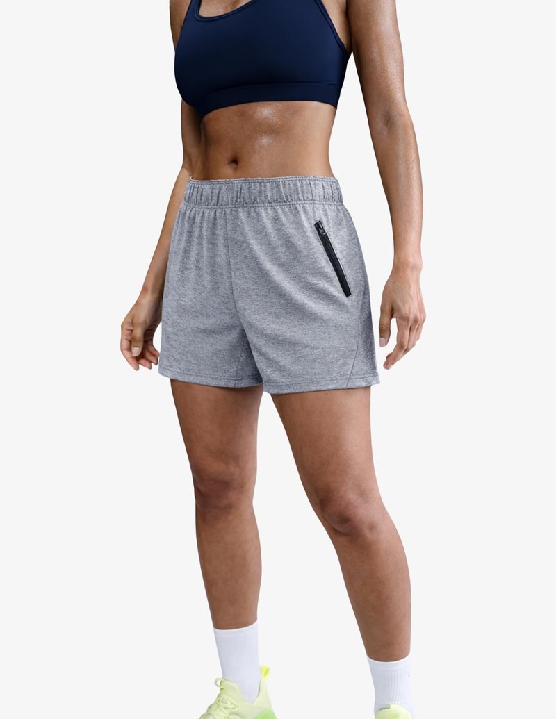 Liberty Imports 1 or 5 Pack Womens Lounge Workout Shorts with Zipper Pockets 5" Inseam Lightweight Athletic Casual Shorts