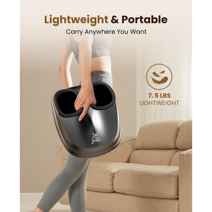 BOB AND BRAD Foot Massager Machine with Heat and Remote, Fits up to Men Size 14, Electric Shiatsu Deep Kneading Foot Massager, Relieve for Plantar Fasciitis and Neuropathy Pain