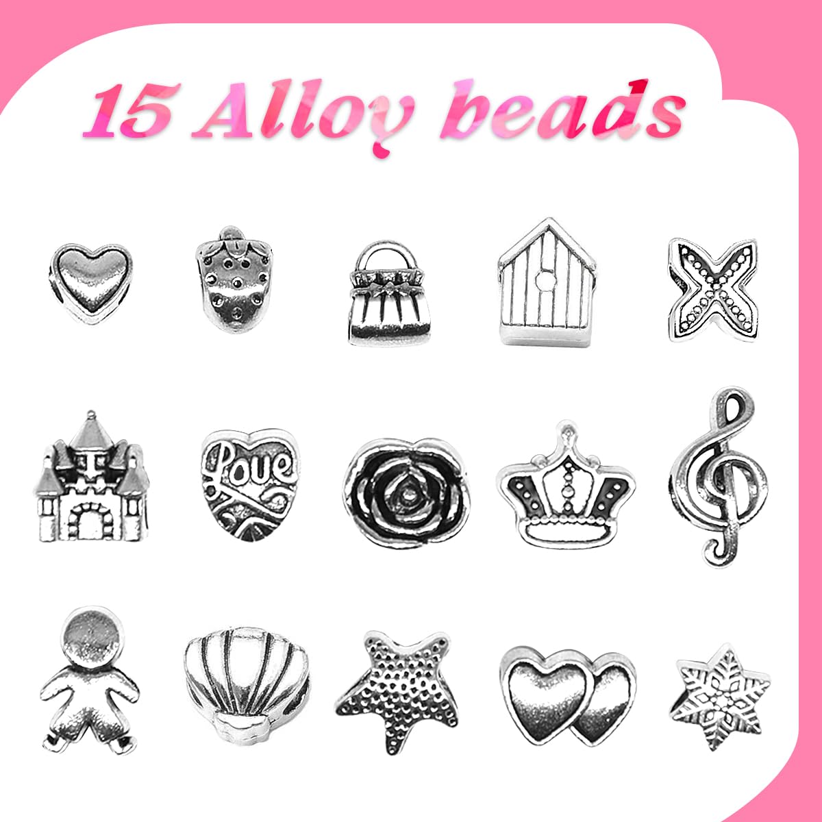 Lenski Gifts for Teenage Girls Birthday Presents, Bracelet Making Kit, Stocking Fillers Kids, Jewellery Making Kit, Unicorn Gifts for Girls Gifts for 5-13 Year Old, Arts and Crafts for Kids
