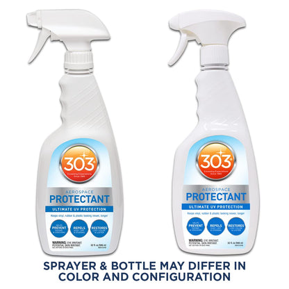 303 Products Aerospace Protectant Spray, UV Protection, Repels Dust, Dirt, & Staining, Matte Finish, Restores Like-New Appearance, Outdoor Cleaning Supplies 32 Fl. Oz.