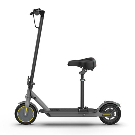 NAVIC Electric Scooter Adults, 8.5" Solid Tires, 16/Mph, 350W Motor, 22 Miles Range, Folding E-Scooter with Seat, Dual Braking Dual Suspension, Escooter for Adults with App