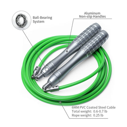 HereRope Weighted Jump Ropes for Women & Men, Durable & Adjustable Jump Rope Weighted, 1/4LB Heavy Jump Ropes Best for Fitness, Speed, Workouts, crossfit, Boxing