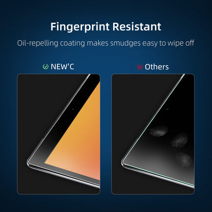 NEW'C 2 Pack Designed for iPad (A16) 11th Generation 2025, iPad 10th Generation 10.9 inches 2022 Screen Protector Tempered Glass, Bubble Free, Ultra Resistant (Easy Installation Frame)