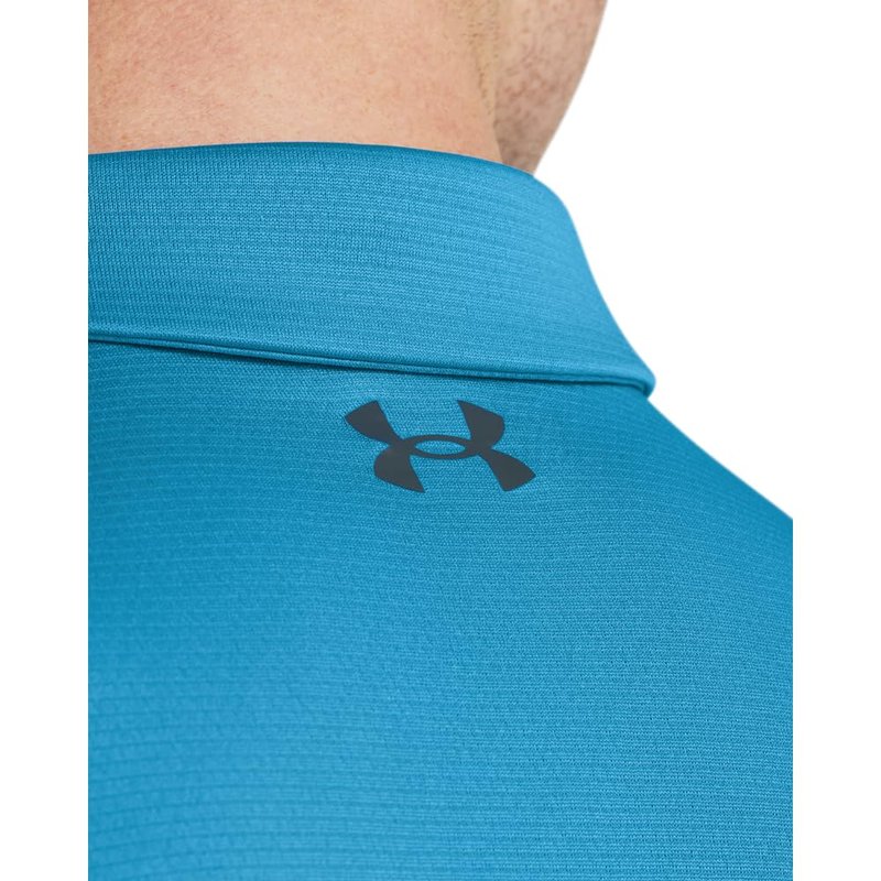Under Armour Men's Tech Golf Polo, (421) Capri / / Pitch Gray, XX-Large Tall