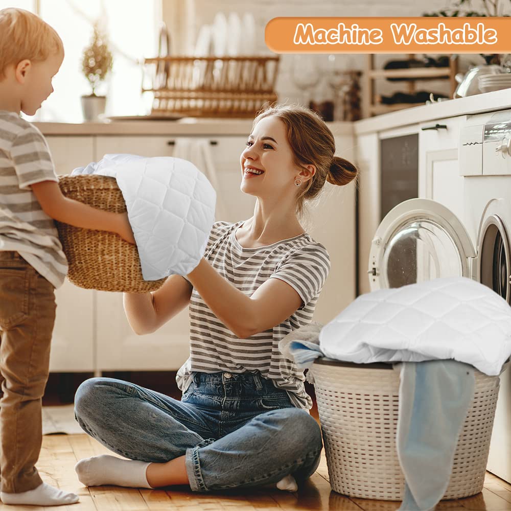 Yoofoss Waterproof Baby Mattress Protector 70 x 140 cm Adjustable Fitted Sheet Removable and Washable for Cot Bed