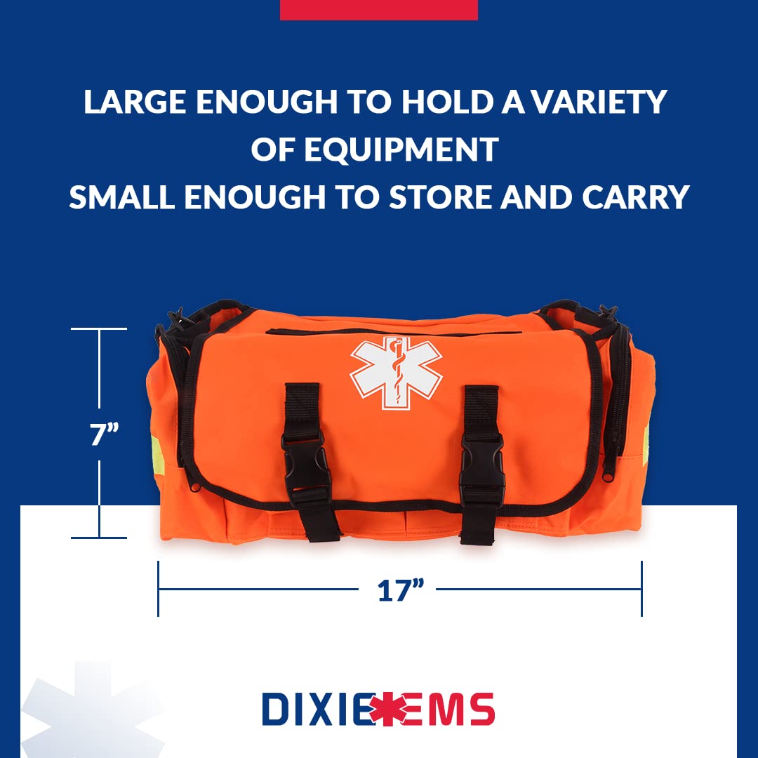 Dixie EMS First Responder On Call Trauma Bag W/Reflectors - Orange