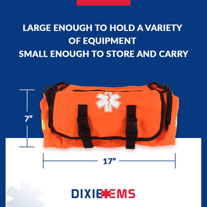 Dixie EMS First Responder On Call Trauma Bag W/Reflectors - Orange